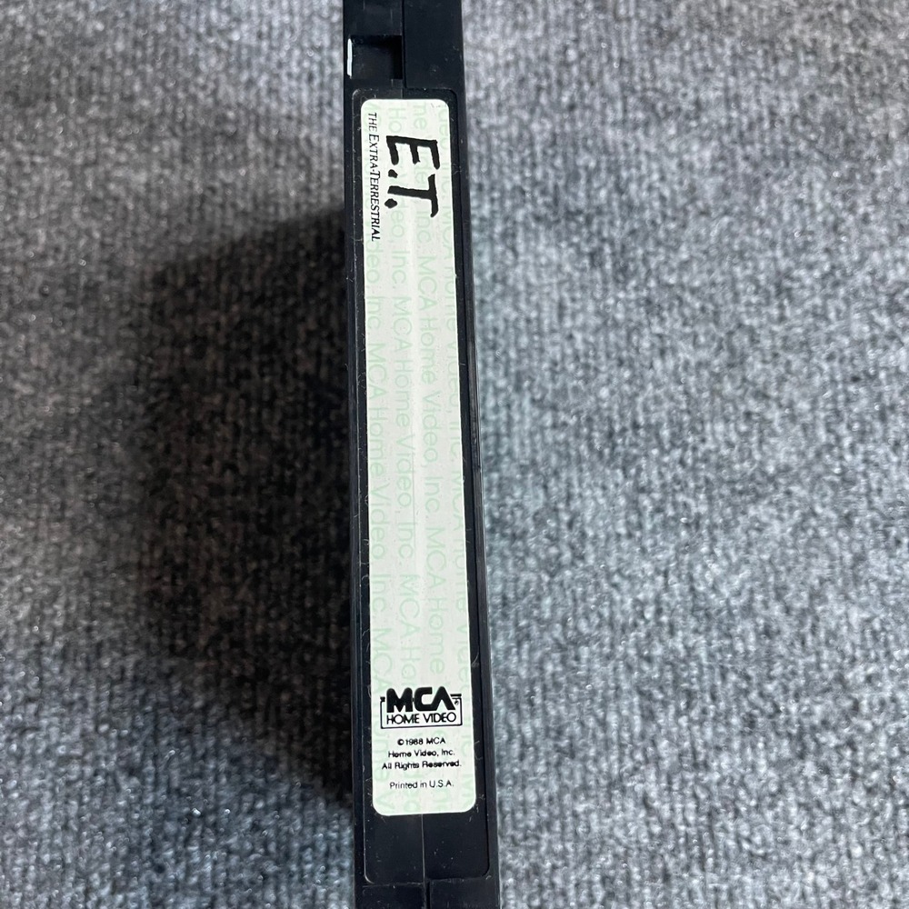 ET The Extra Terrestrial VHS 1988 MCA Home Video Green Flap 77012 Spielberg - Picture 8 of 9